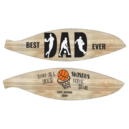 Beste pap ooit wensen komen op maat basketbal (Panelen)