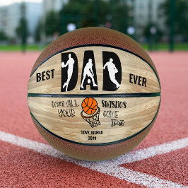 Beste pap ooit wensen komen op maat basketbal