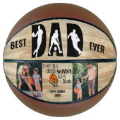 Beste pap ooit wensen, True 2 foto Basketball Basketbal (Voorkant)