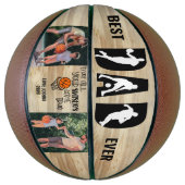 Beste pap ooit wensen, True 2 foto Basketball Basketbal (Verticaal)
