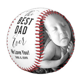 Beste pap ooit White Baby 2 Foto's Naam Baseball
