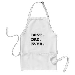 Beste pap ooit White Black Typography Cooking Apro Standaard Schort