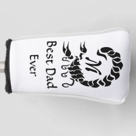 Beste pap ooit zwarte Scorpion-monogram Golfheadcover
