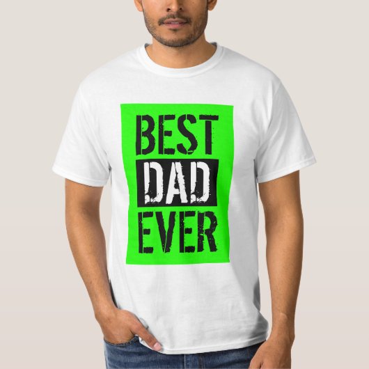 Beste pap ooit - zwarte zwarte Vaderdag T-shirt (Voorkant)