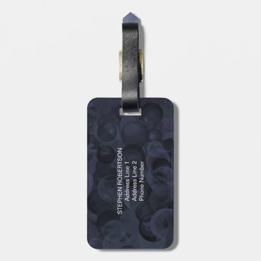 Beste pap ooit zwarte zwarte zwarte Vaderdag Bagagelabel (Achterkant verticaal)