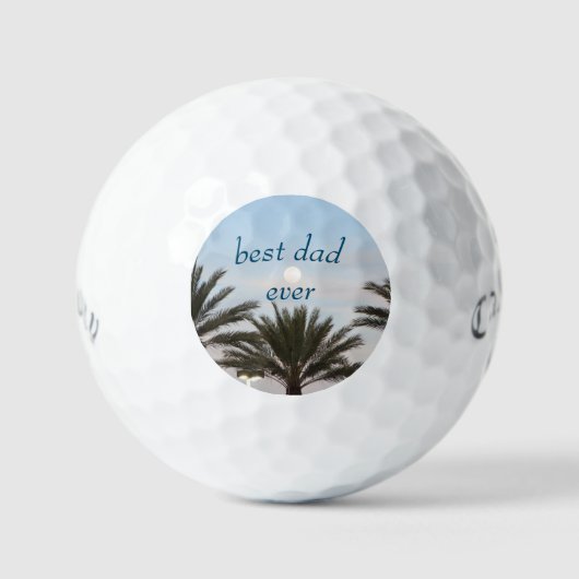 Beste pap op 2 Golf Balls Golfballen (Voorkant)