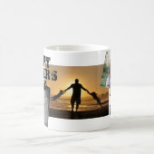 Beste pap op gelukkige dag van vader 3 Foto Collag Koffiemok (Center)