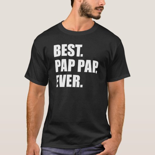 Beste Pap Pap Ooit T-shirt (Voorkant)