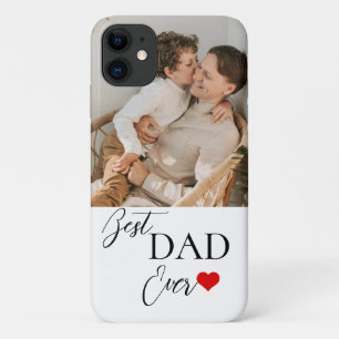 Beste pap Papa Ever Mooie Gift met foto & hart Case-Mate iPhone Case