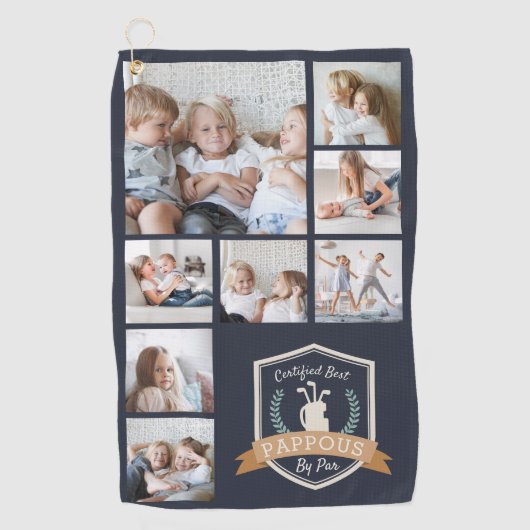 Beste pap per stuk | Foto van Collage Golf Towel Golfhanddoek (Voorkant)