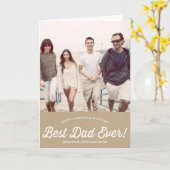 Beste pap script | Kaart kartonnen Vaderdag (Gele Bloem)