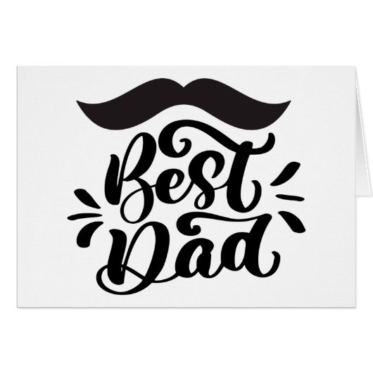 Beste pap, snor (Voorkant Horizontaal)