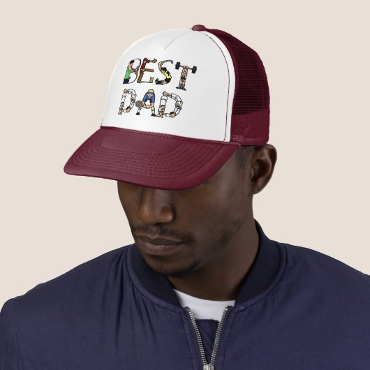 Beste Pap Sports Fun Text Trucker Pet (In situ)