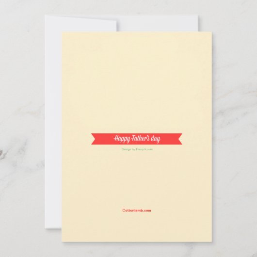 Beste pap-Vaderdag kaart (Achterkant)