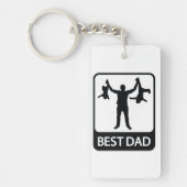 Beste Pap - Vaderdag Sleutelhanger (Voorkant)