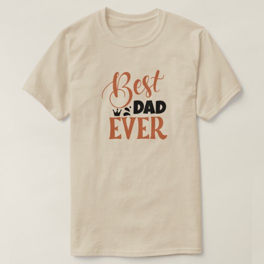 Beste pap van de laatste dag of Vaderdag T-shirt (Design voorkant)