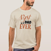 Beste pap van de laatste dag of Vaderdag T-shirt (Voorkant)