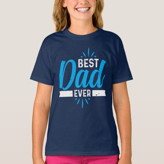 Beste pap van de meisjes t-shirt (Voorkant)