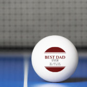Beste pap van de moderne Rode Zwarte Vader Dag Pingpongbal (Net)