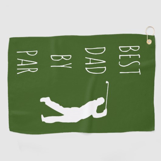 Beste pap van Par Funny Golf Golfing Golfhanddoek (Horizontaal)