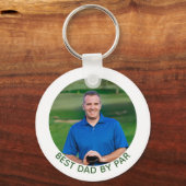 Beste pap van par golf foto sleutelhanger (Voorkant)