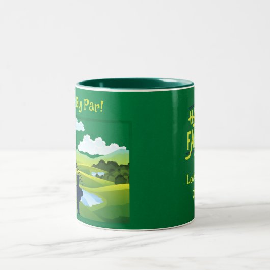 Beste pap van par! Two-tone koffie Mok (Center)