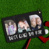 Beste pap van par | Vaderdag Foto Golfhanddoek