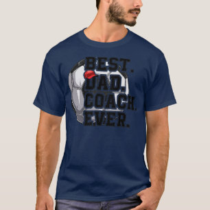 Beste pap voetbal coach ooit Vaderdag voetbal T-shirt