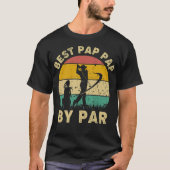 Beste pap voor  Golf Player golfs T-shirt (Voorkant)