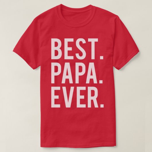 Beste papa2 t-shirt (Design voorkant)