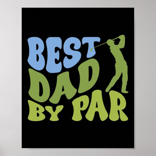 Beste Papa 2 Leuke Vaderdag Golf Papa Golf Liefheb Poster (Voorkant)