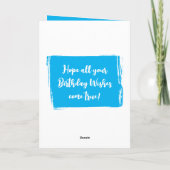 Beste papa 4 foto's houden van je hemblauw wit kaart (Achterkant)