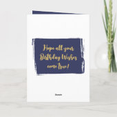 Beste papa 4 foto's liefs jou marine goud kaart (Achterkant)