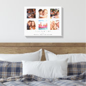 Beste papa aangepaste foto familie collage vader canvas afdruk (Insitu (Slaapkamer))