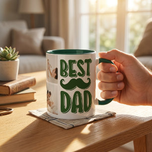 Beste papa aangepaste foto Vaderdag cadeau voor pa Mok