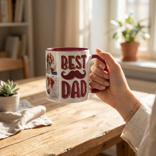 Beste papa aangepaste foto vaderdag cadeau voor va mok