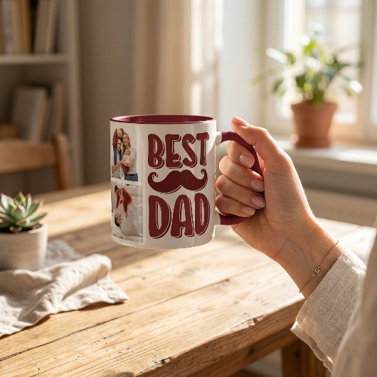 Beste papa aangepaste foto vaderdag cadeau voor va mok