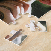 Beste papa Aangepaste foto Vaderdag Cadeaupuzzel Legpuzzel (Zijkant)