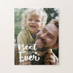 Beste papa Aangepaste foto Vaderdag Cadeaupuzzel Legpuzzel