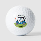 Beste papa aangepaste kar gepersonaliseerd  golfballen (Voorkant)