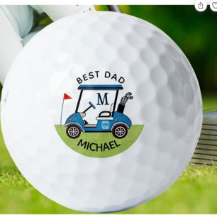 Beste papa aangepaste kar gepersonaliseerd  golfballen