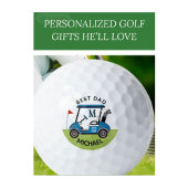 Beste papa aangepaste kar gepersonaliseerd  golfballen