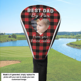 Beste papa aangepaste kinderfoto rode Buffalo geru Golfheadcover