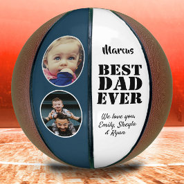 Beste Papa Aller Tijden 2 Foto Collage Vaderdag Basketbal