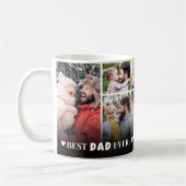 Beste Papa Aller Tijden 8 Foto Collage Vaderdag Koffiemok (Links)