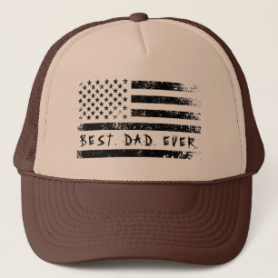 Beste Papa Aller Tijden Amerikaanse Vlag Vaderdag  Trucker Pet