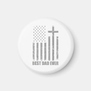Beste Papa Aller Tijden Christelijke Patriotische Magneet