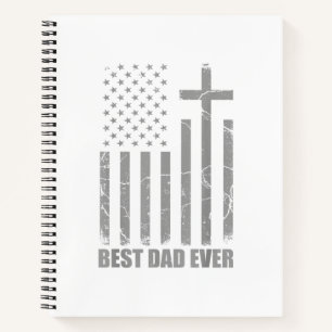 Beste Papa Aller Tijden Christelijke Patriotische Notitieboek