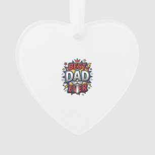 Beste Papa Aller Tijden Comic Vintage Gravure Shir Ornament