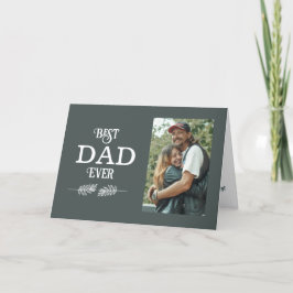Beste Papa Aller Tijden Foto Vouw Kerstkaart Feestdagen Kaart